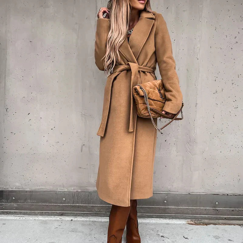 Clarissa | Women's Wool Long Coat – Elegant, Warm & Timelessly Chic