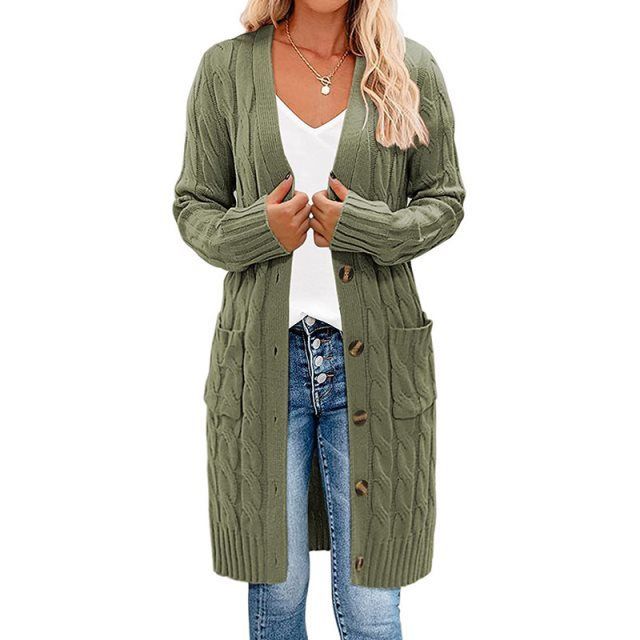 Aliya | Women's Chunky Knit Long Cardigan – Soft, Relaxed & Ultra-Comfortable