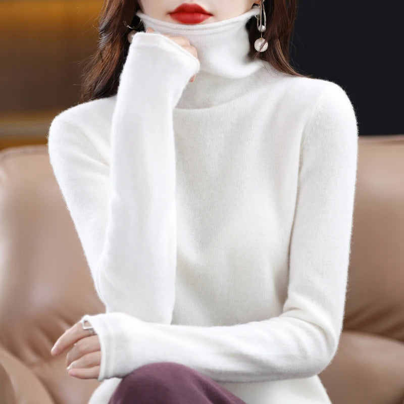 Carla | Women's Cashmere Turtleneck Sweater – Soft & Luxurious Winter Essential