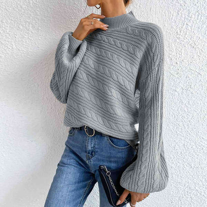 Sylvara | Cozy Cable Knit Sweater for Women Warm Fashion