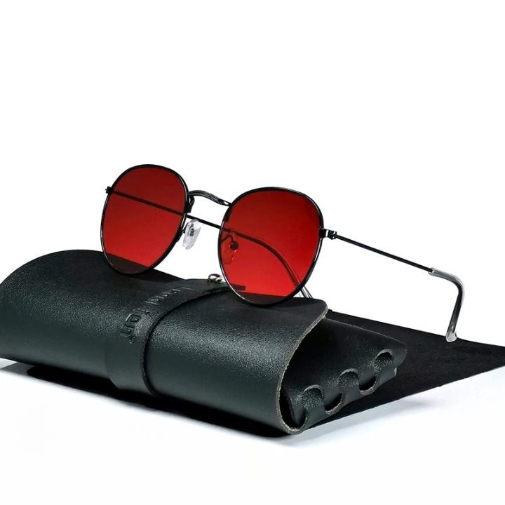 Leo | Men's Retro Round Sunglasses – Lightweight, Durable & Ultra-Cool