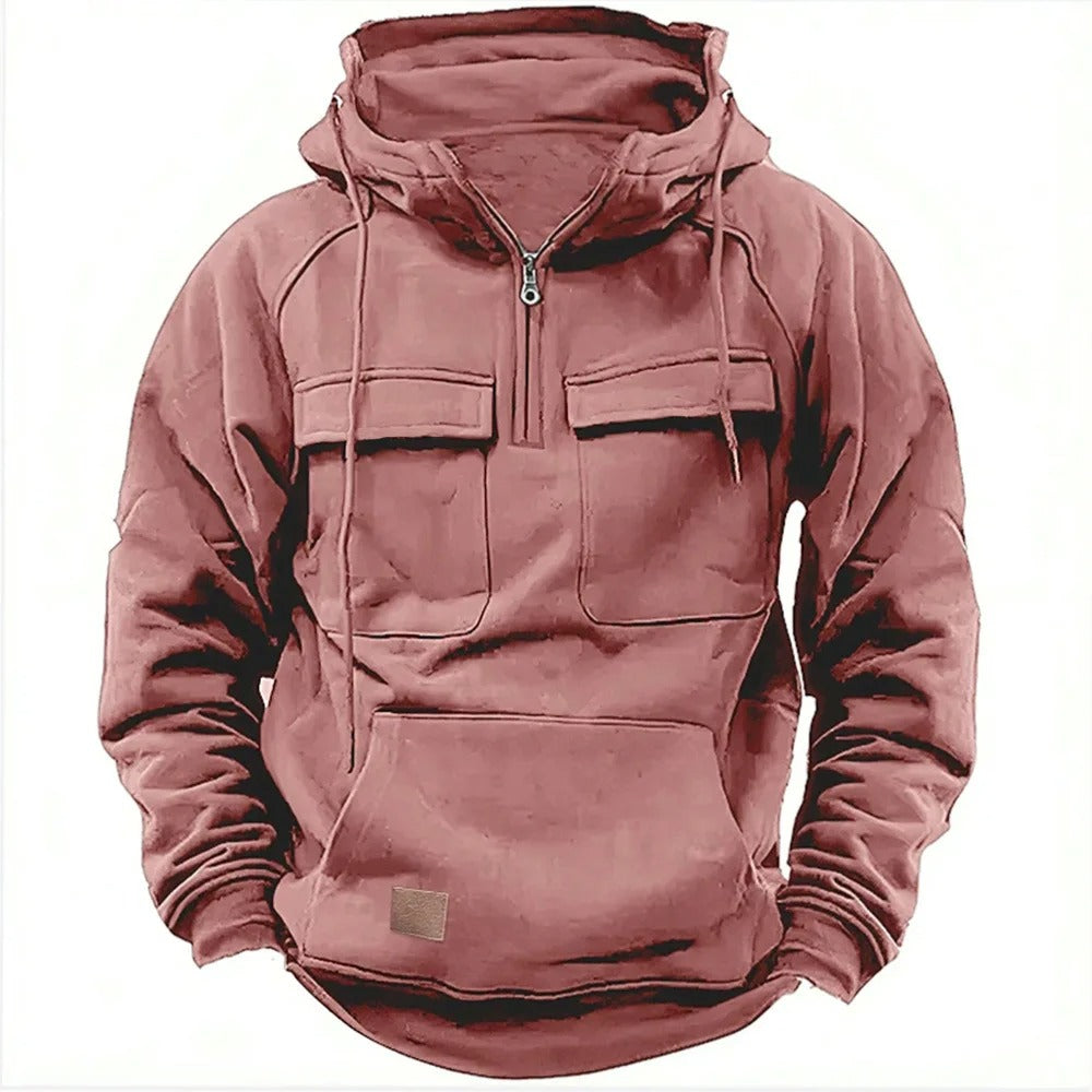 Henry | Men's Tactical Hoodie Jacket - Multi-Pocket Outdoor Hooded Sweater