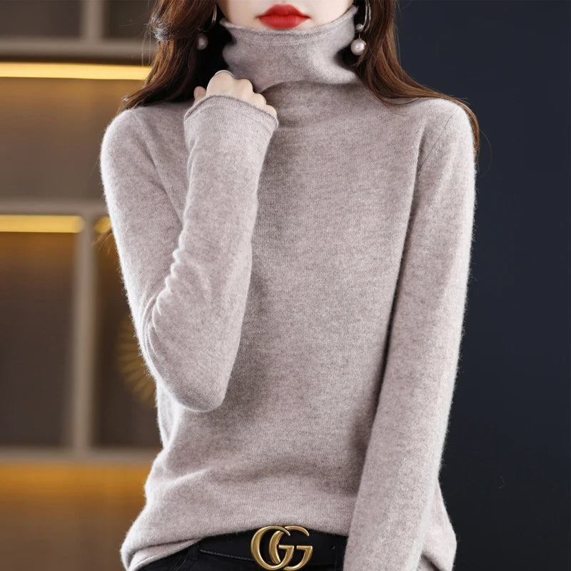 Carla | Women's Cashmere Turtleneck Sweater – Soft & Luxurious Winter Essential