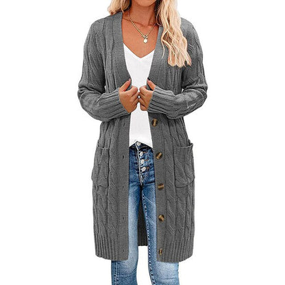 Aliya | Women's Chunky Knit Long Cardigan – Soft, Relaxed & Ultra-Comfortable