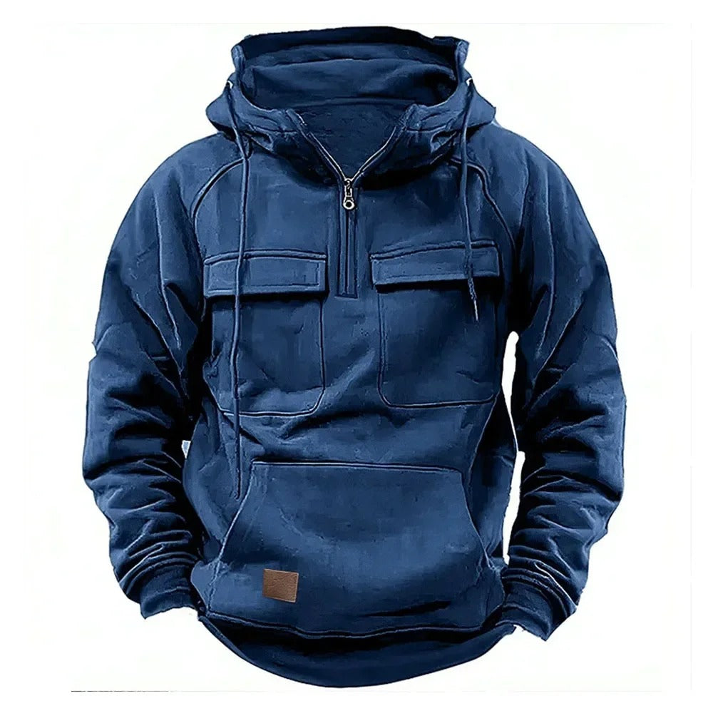 Henry | Men's Tactical Hoodie Jacket - Multi-Pocket Outdoor Hooded Sweater