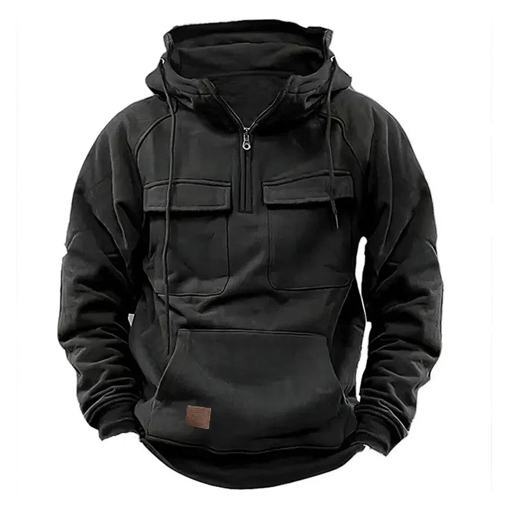 Henry | Men's Tactical Hoodie Jacket - Multi-Pocket Outdoor Hooded Sweater