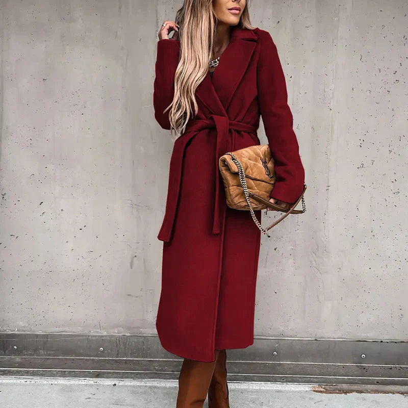 Clarissa | Women's Wool Long Coat – Elegant, Warm & Timelessly Chic