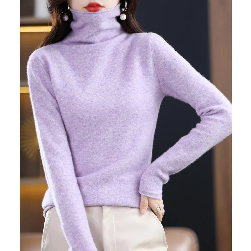 Carla | Women's Cashmere Turtleneck Sweater – Soft & Luxurious Winter Essential