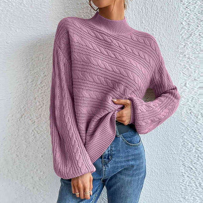 Sylvara | Cozy Cable Knit Sweater for Women Warm Fashion