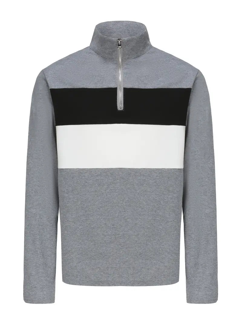 Vince Quarter-Zip Striped Pullover – Stylish Comfort for Every Occasion