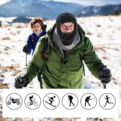 Arctic | Sherpa-Lined Ski Mask – Adjustable, Warm & Full Face Protection