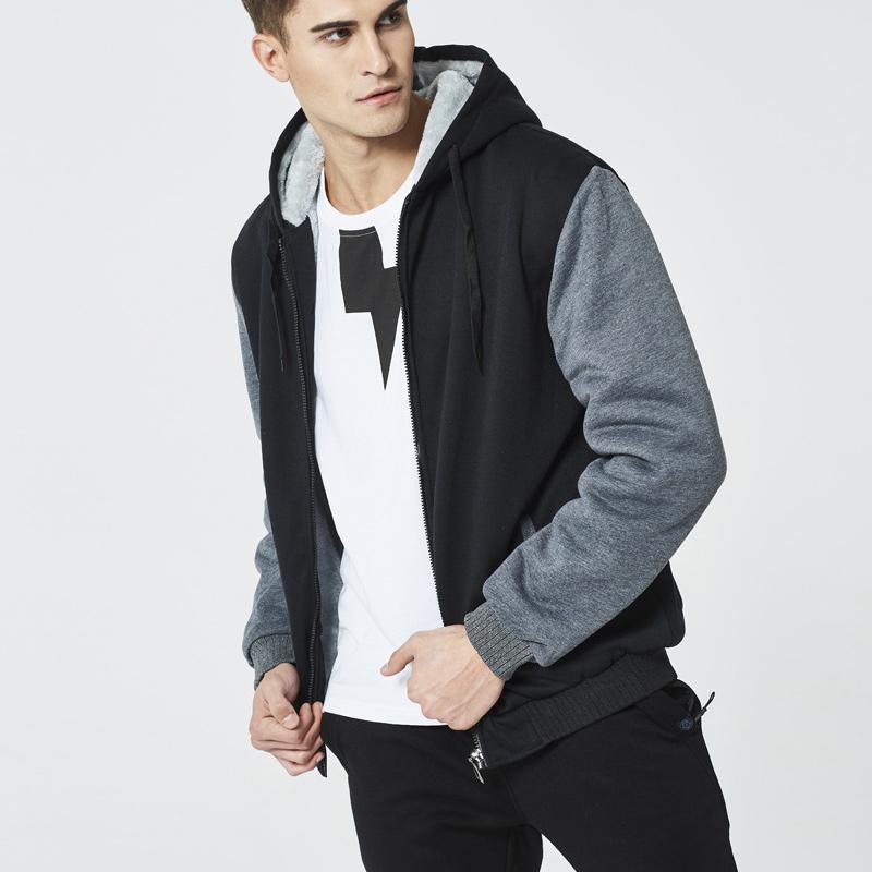 Ezra | Men's Hooded Winter Jacket – Fleece-Lined for Casual and Sporty Style