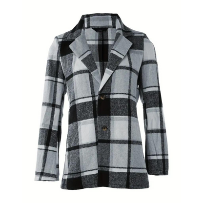 Andrea | Women's Casual Plaid Blazer – Stylish & Effortless Everyday Wear