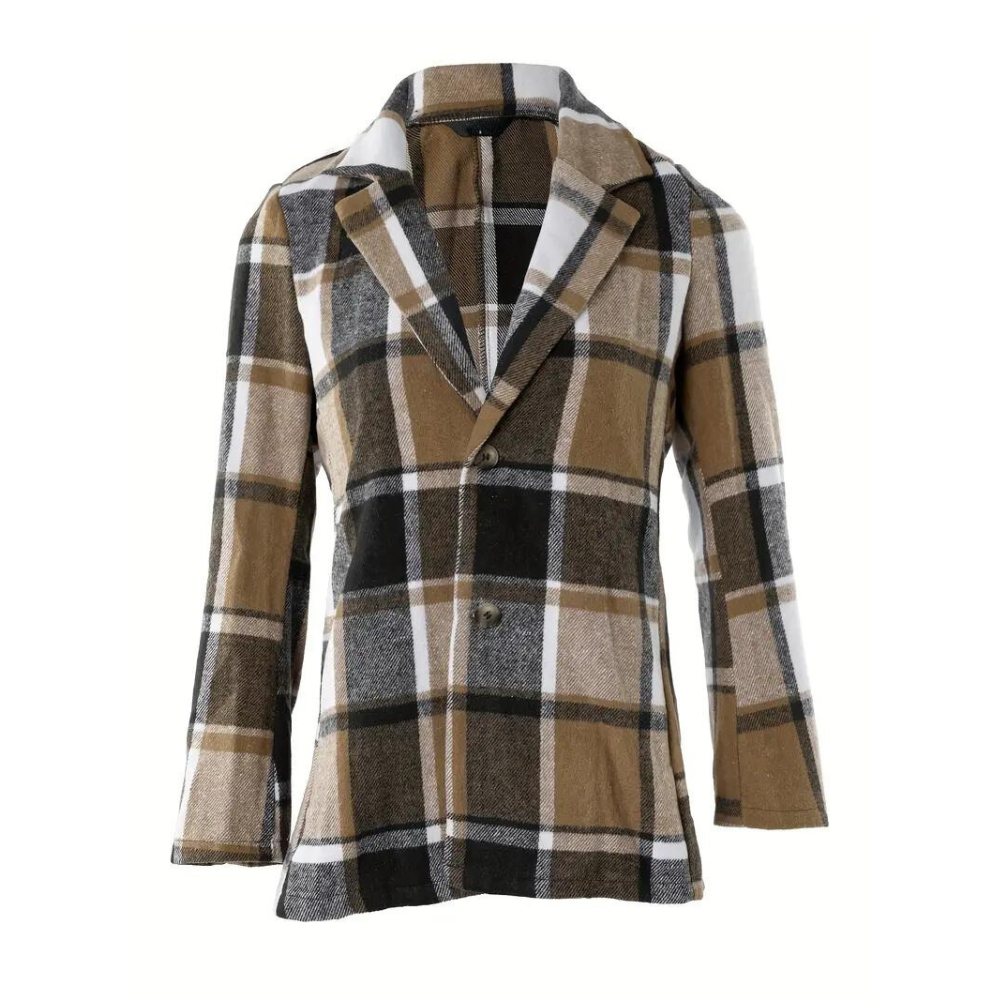 Andrea | Women's Casual Plaid Blazer – Stylish & Effortless Everyday Wear