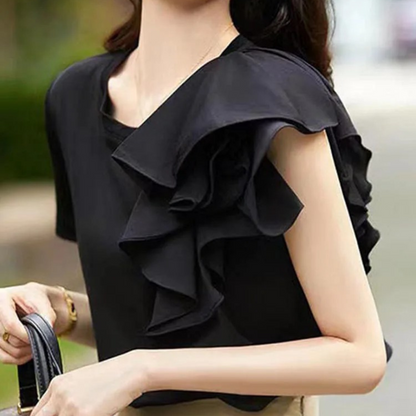 Bailey | Women's Ruffled Blouse – Elegant & Feminine Statement Top