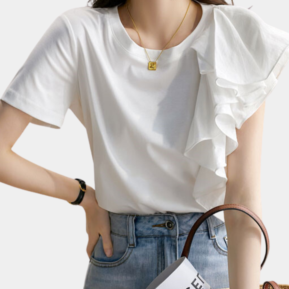 Bailey | Women's Ruffled Blouse – Elegant & Feminine Statement Top