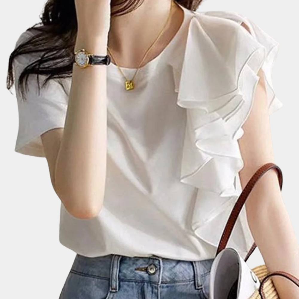 Bailey | Women's Ruffled Blouse – Elegant & Feminine Statement Top