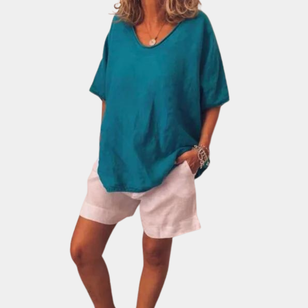 Sky | Women's Relaxed Oversized Tee – Lightweight, Casual & Trendy