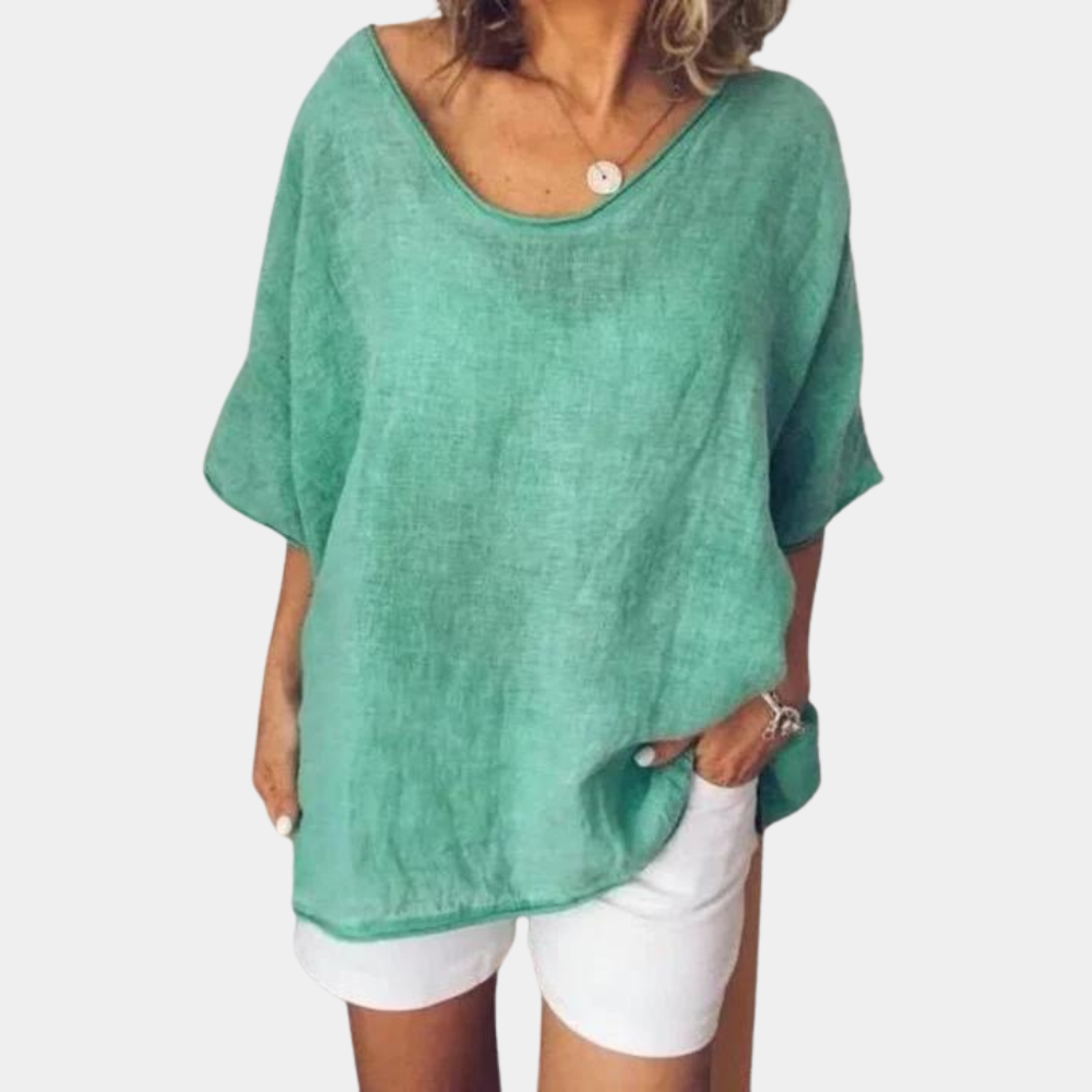 Sky | Women's Relaxed Oversized Tee – Lightweight, Casual & Trendy