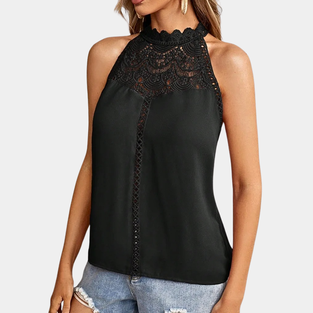 Ximena | Women's Lace Halter Blouse – Elegant & Feminine Statement Piece