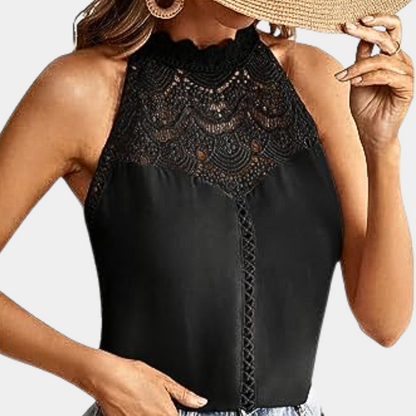 Ximena | Women's Lace Halter Blouse – Elegant & Feminine Statement Piece