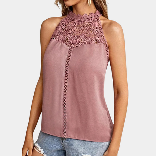 Ximena | Women's Lace Halter Blouse – Elegant & Feminine Statement Piece