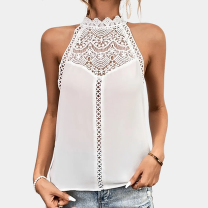 Ximena | Women's Lace Halter Blouse – Elegant & Feminine Statement Piece