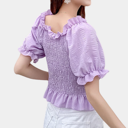 Bria | Women's Modern Puff Sleeve Top – Airy, Trendy & Ultra-Flattering