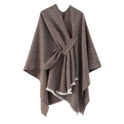 Paige | Women's Cashmere Poncho – Retro & Stylish Shawl Cloak for Cozy Elegance