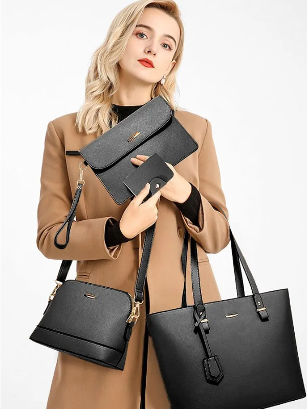 Mia | Women's 4-Piece Bag Set - Practical & Stylish