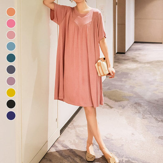 Azalea | Women's Loose-Fit Nightgown – Soft, Short Sleeves & Perfect for Lounging