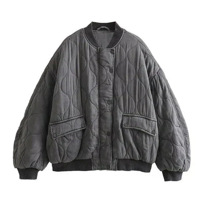 Mabel | Women's Quilted Bomber Jacket - Stylish and Cozy Outerwear for Any Occasion