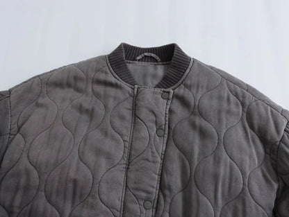 Mabel | Women's Quilted Bomber Jacket - Stylish and Cozy Outerwear for Any Occasion