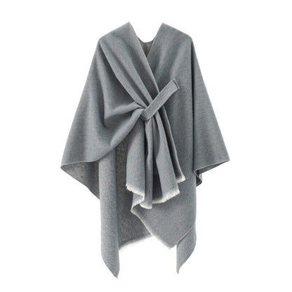 Paige | Women's Cashmere Poncho – Retro & Stylish Shawl Cloak for Cozy Elegance