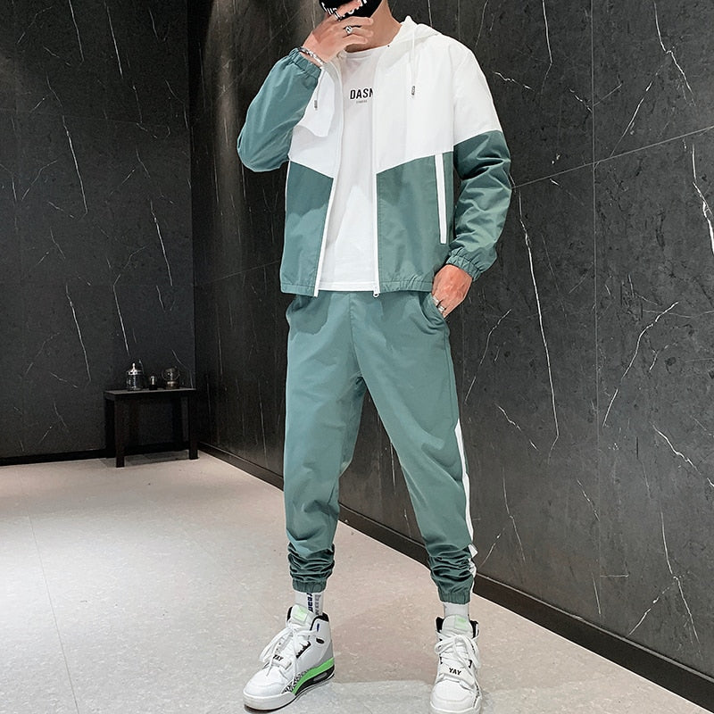 Louie | Men's Zip-Up Hoodie & Track Pants Set – Relaxed Fit & Sporty Design