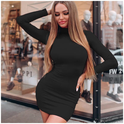 Elle | Women's Bodycon Long Sleeve Mini Dress – Trendy, Comfortable & Ultra-Stylish