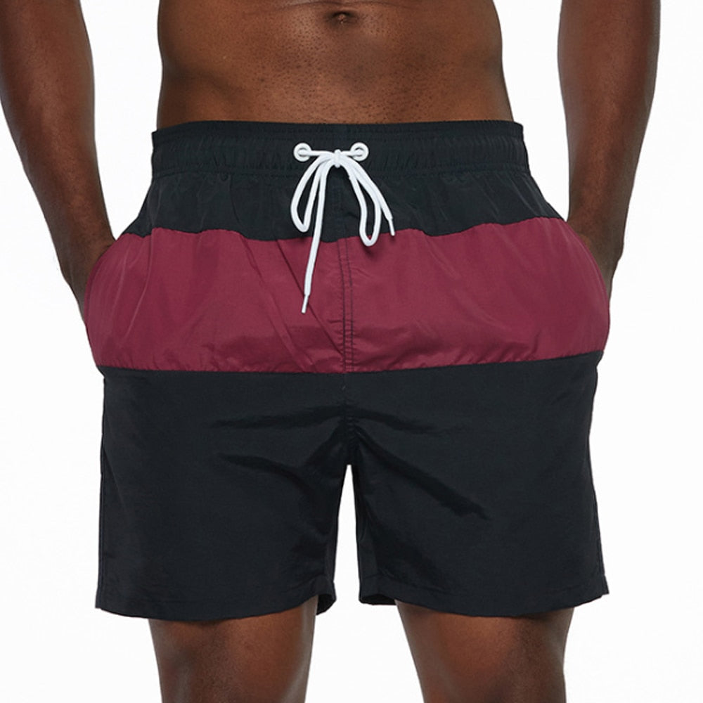 Derrick | Men's Striped Swimming Shorts – Classy, Comfortable & Adjustable Drawstring