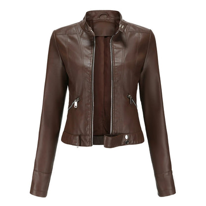 Everly | Women's Fitted Leather Jacket – Sleek & Chic Wardrobe Essential