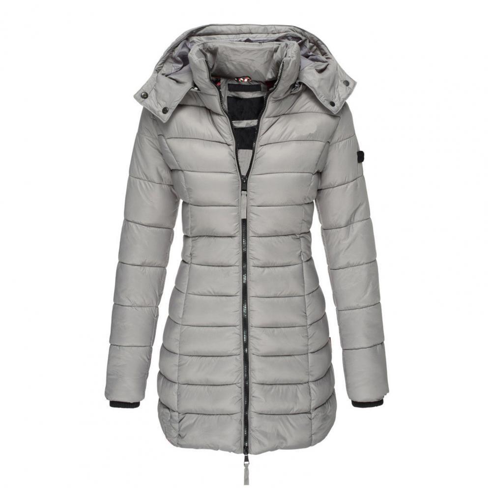 Catherine | Women's Mid-Length Quilted Coat – Windproof, Elegant & Insulated