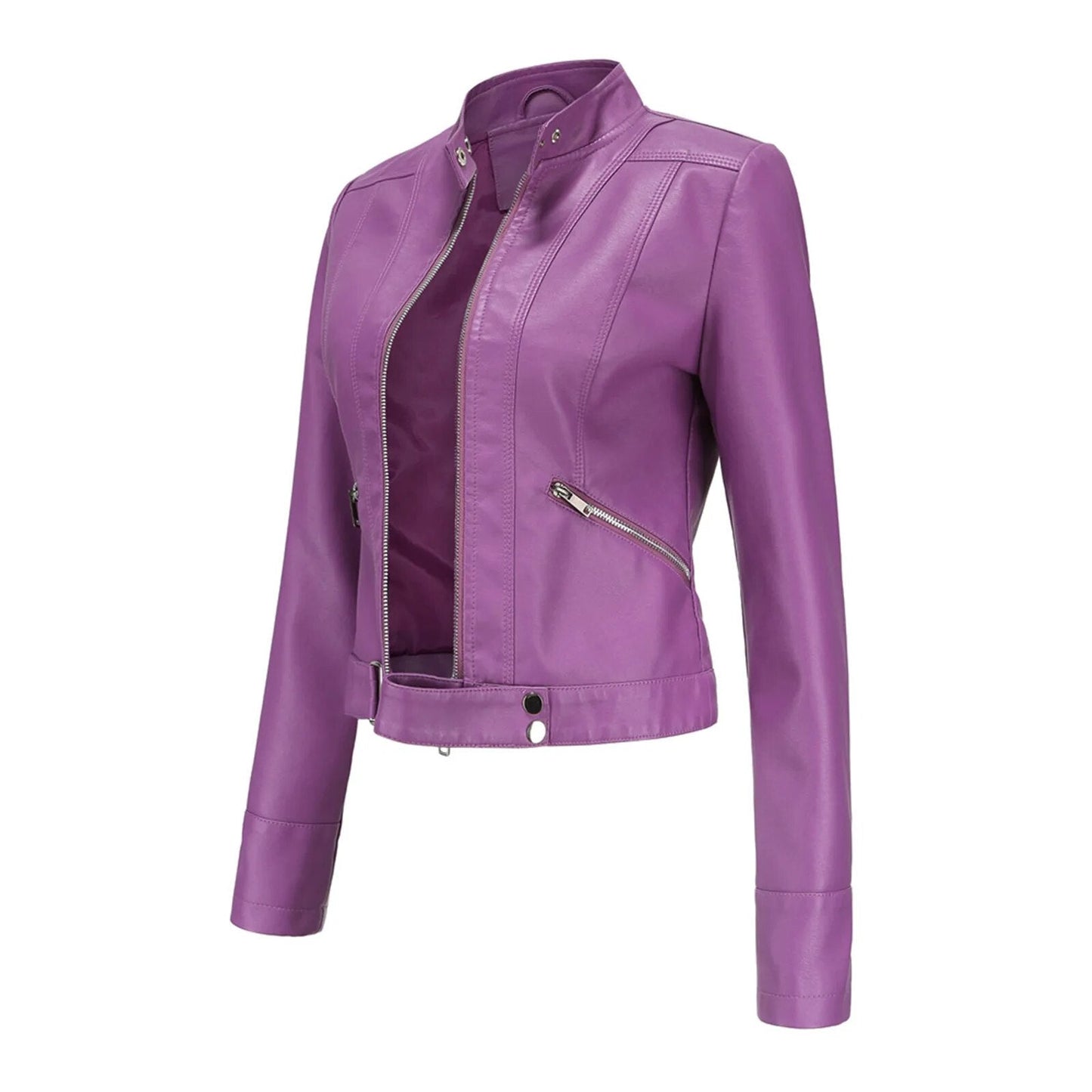 Everly | Women's Fitted Leather Jacket – Sleek & Chic Wardrobe Essential