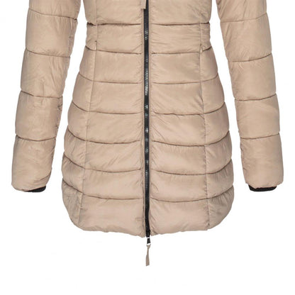 Catherine | Women's Mid-Length Quilted Coat – Windproof, Elegant & Insulated