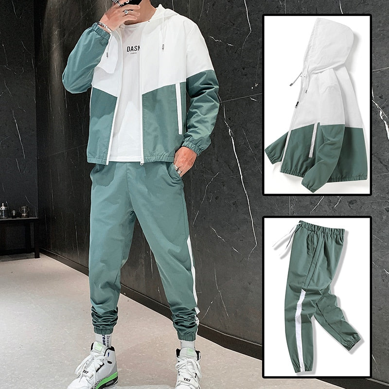 Louie | Men's Zip-Up Hoodie & Track Pants Set – Relaxed Fit & Sporty Design