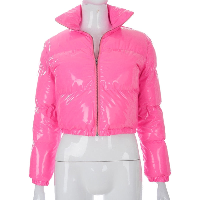 Stormi | Women's Cropped Puffer Bomber Jacket – Trendy, Warm & Ultra-Stylish