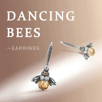 Christine | Women's Bee Drop Earrings – Elegant, Dainty & Nature-Inspired