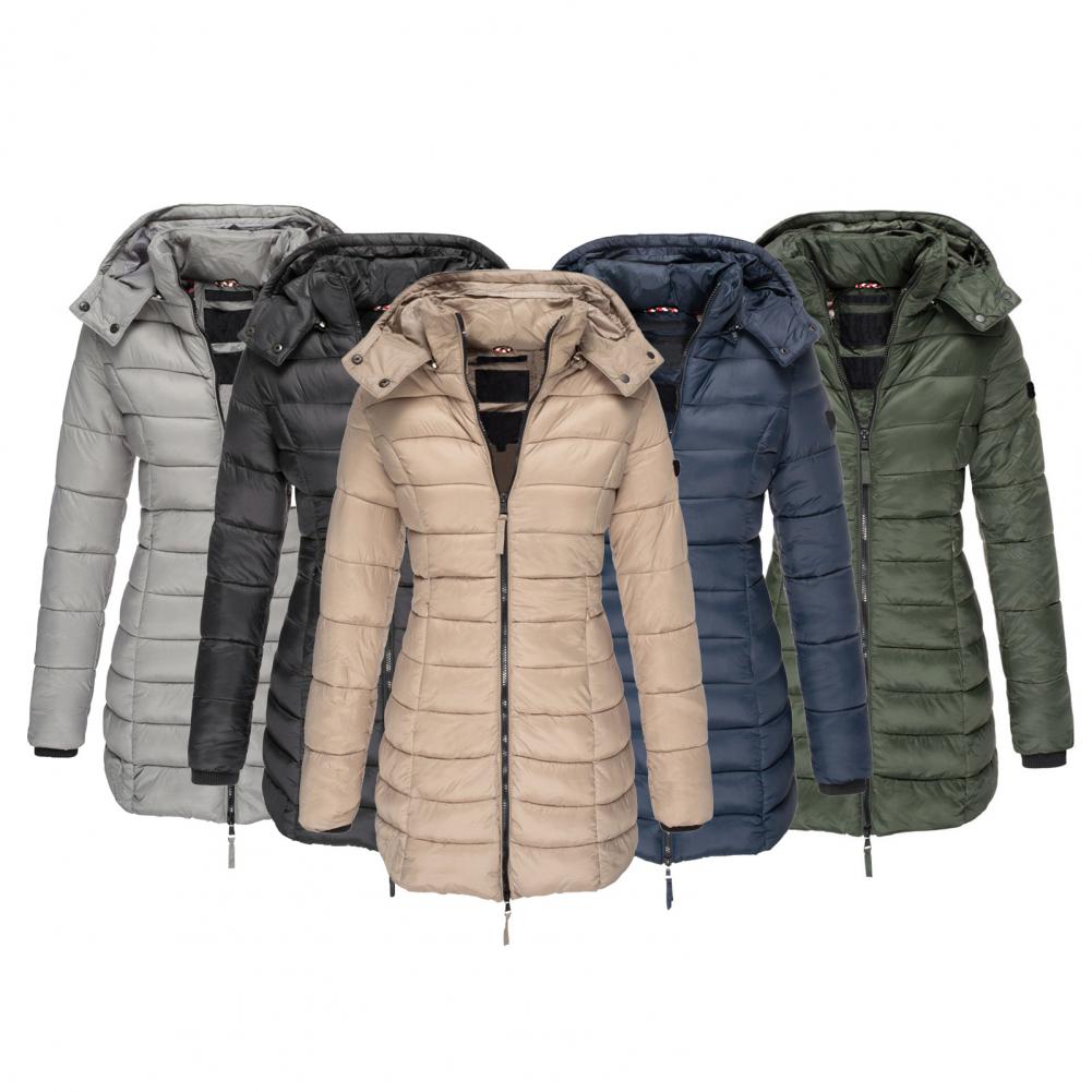 Catherine | Women's Mid-Length Quilted Coat – Windproof, Elegant & Insulated