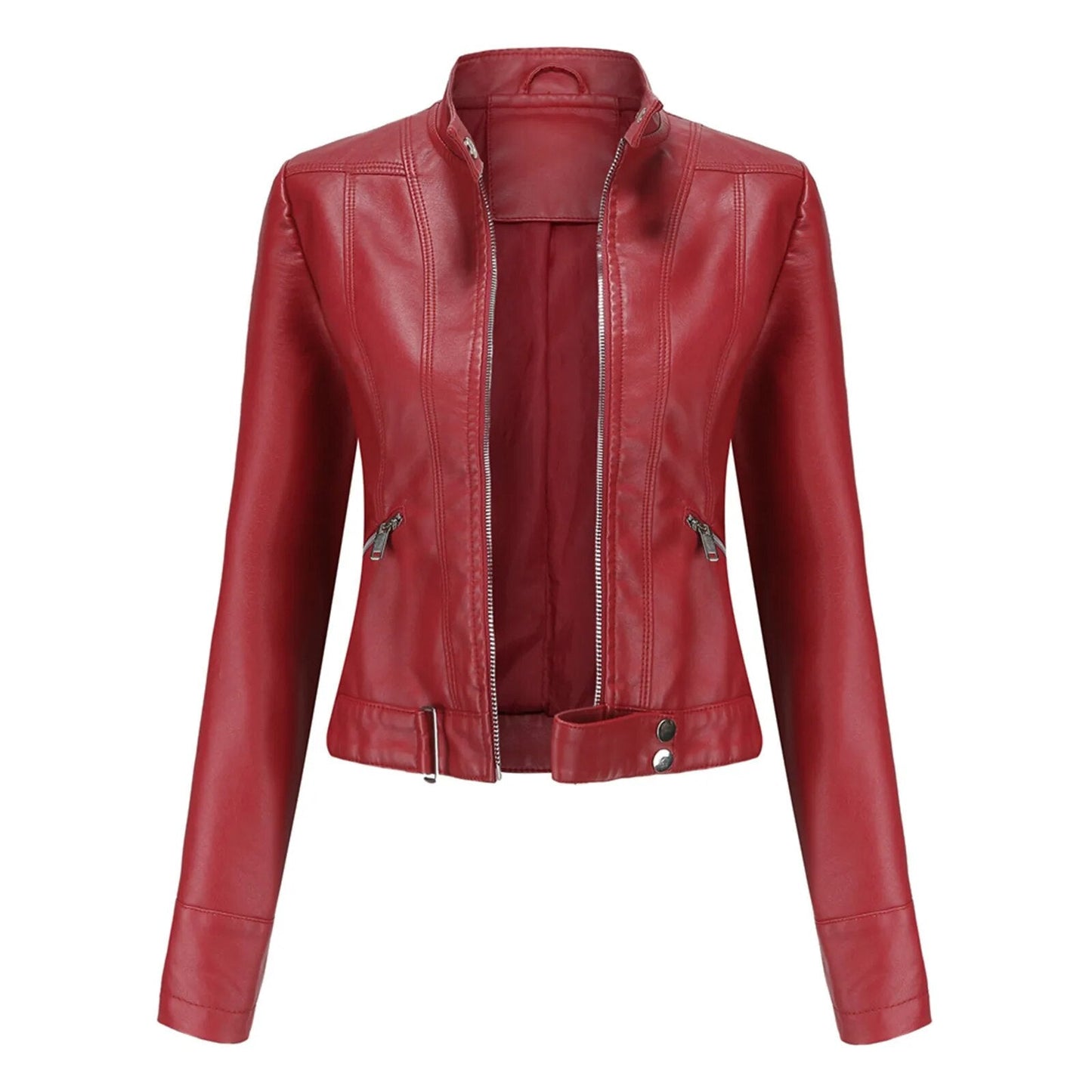 Everly | Women's Fitted Leather Jacket – Sleek & Chic Wardrobe Essential