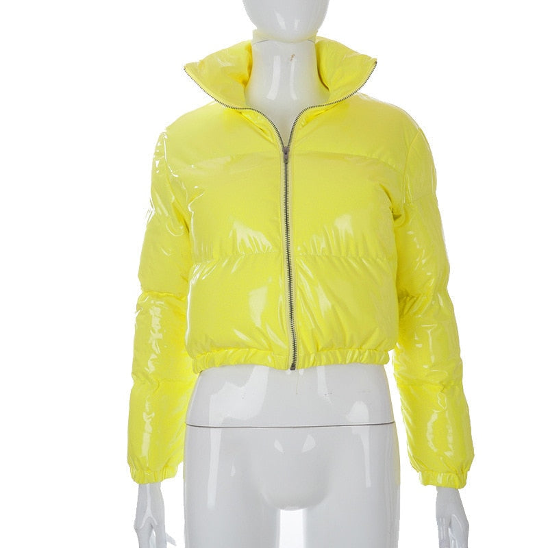 Stormi | Women's Cropped Puffer Bomber Jacket – Trendy, Warm & Ultra-Stylish