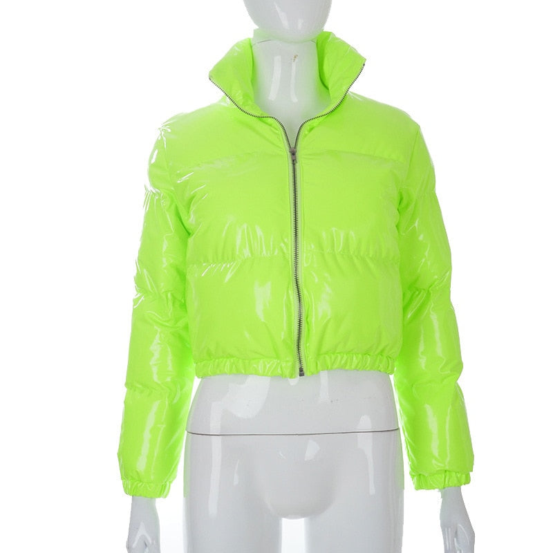 Stormi | Women's Cropped Puffer Bomber Jacket – Trendy, Warm & Ultra-Stylish