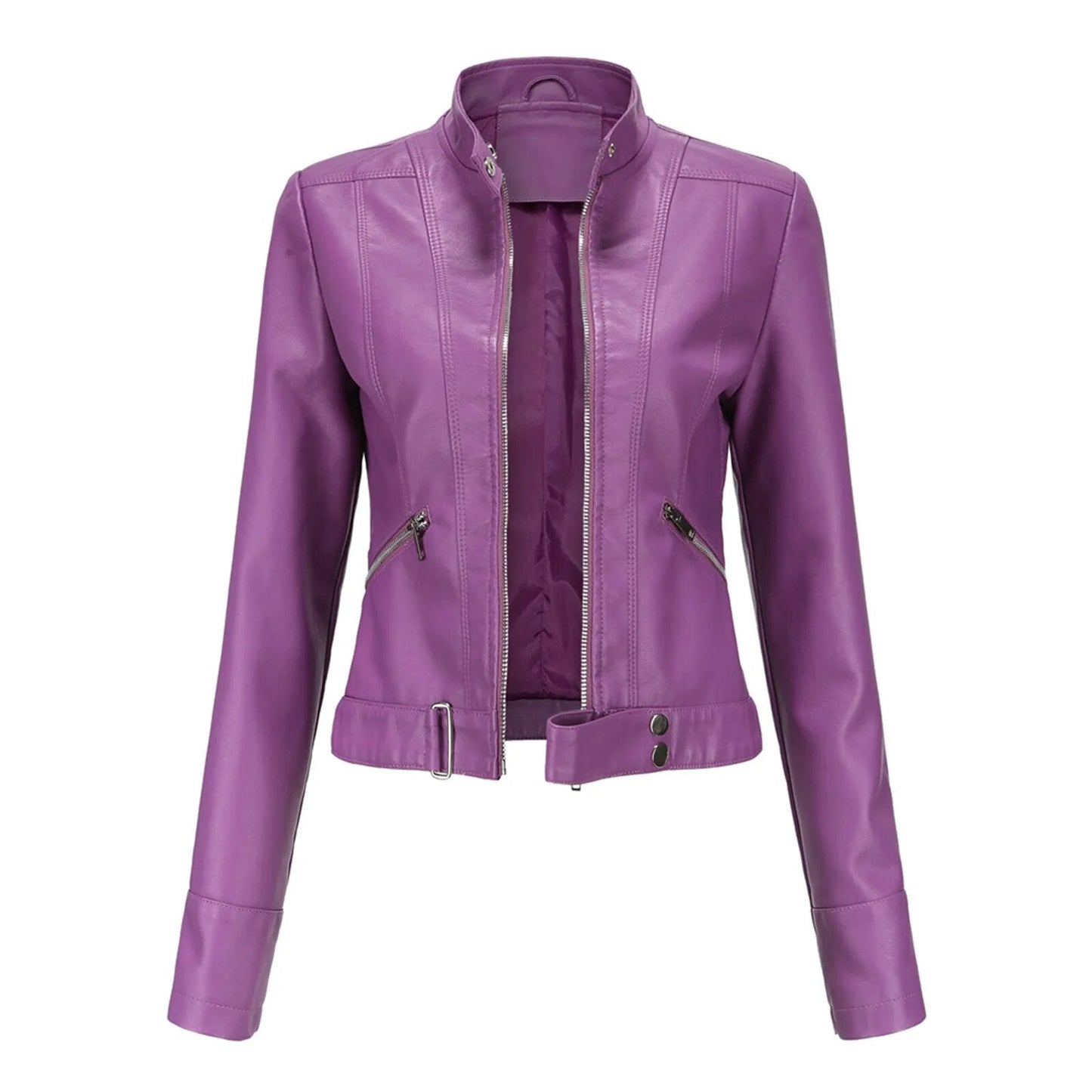 Everly | Women's Fitted Leather Jacket – Sleek & Chic Wardrobe Essential