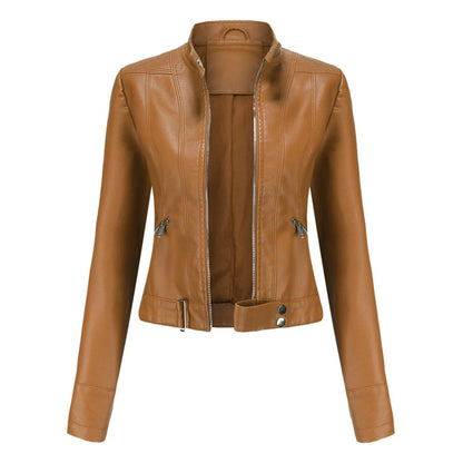 Everly | Women's Fitted Leather Jacket – Sleek & Chic Wardrobe Essential